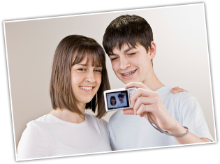 photo of teen girl smiling